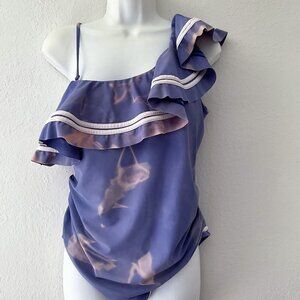 NEW SUN-BLEACHED RUFFLED SWIMSUIT